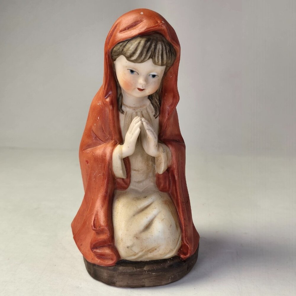 Vintage Nativity Set Porcelain Figurine Figure Mary Christmas Decor Holiday - Picture 2 of 8